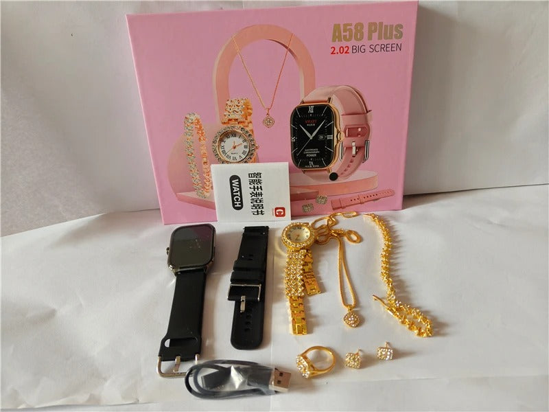 A58 Plus Smart Watch Bracelet – Touch Control Fitness Tracker for Women